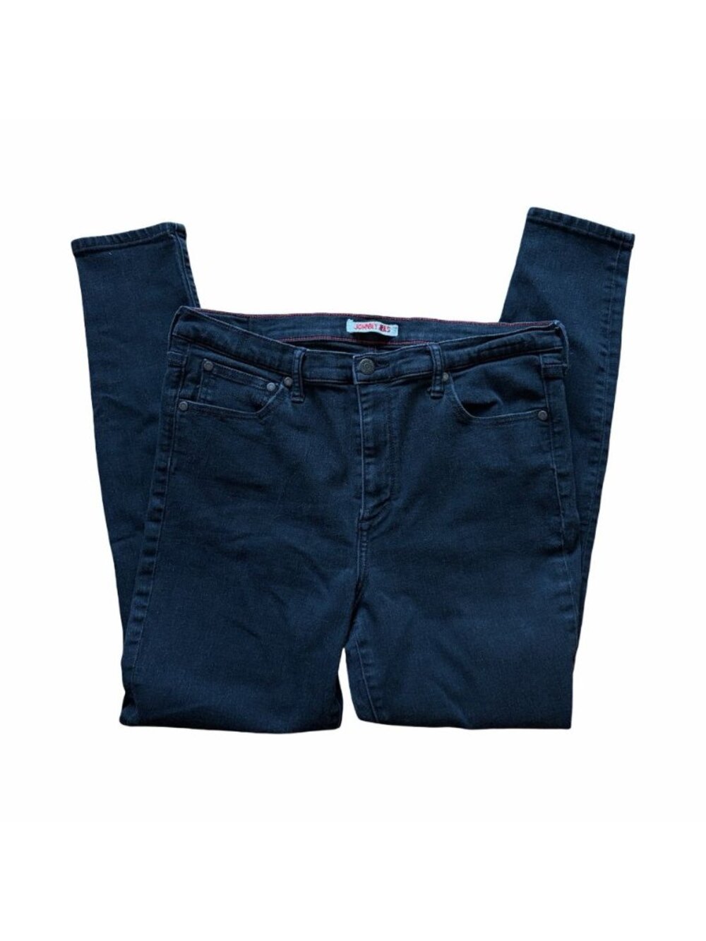Johnny Was Black Skinny Jeans Women's Size 32 Stretch Denim Dark Wash Mid Rise